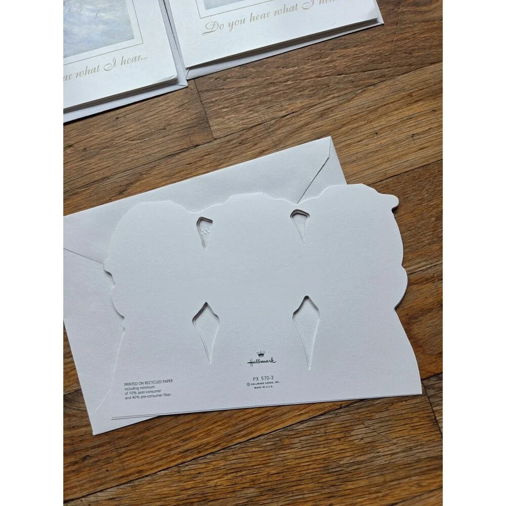 Christmas holiday card bundle (5) praying angels do you hear what i hear